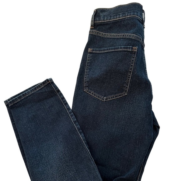 Express NWT Slim Super High Rise Distressed Ripped Knees Jeans LONG - Picture 5 of 7